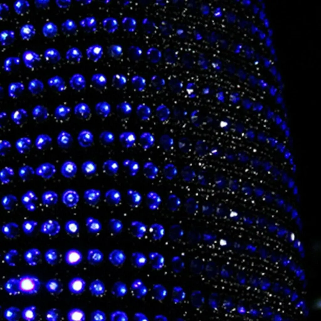 

Accessories Car Black Plush Cover Bling Blue Crystal Fashion Parts 1 X