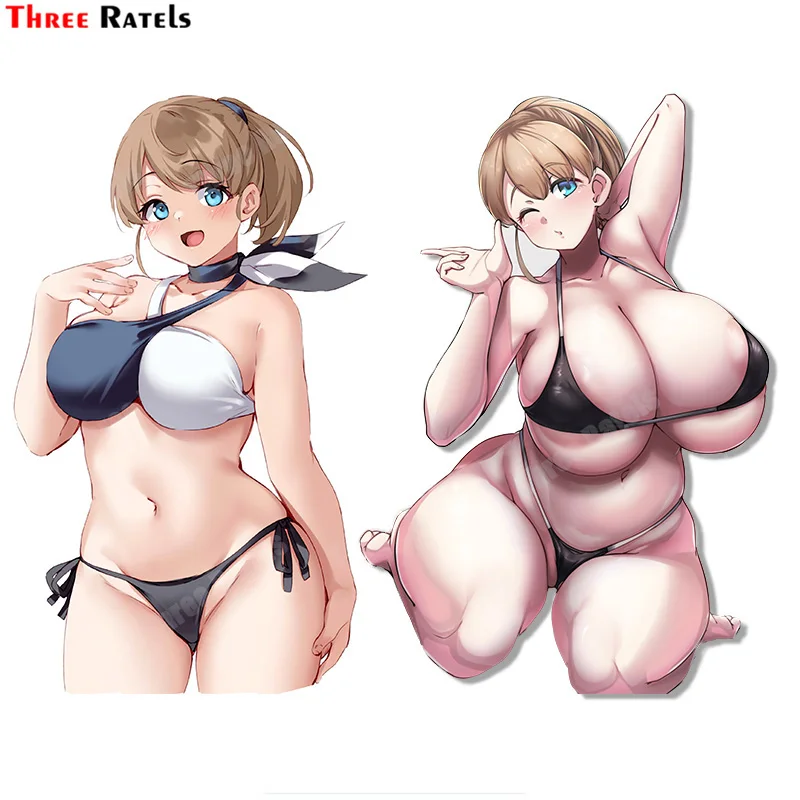 

Three Ratels B52 Intrepid Kantai Collection Big Breasts Anime Sexy Girl Stickers For Bedroom Wall&Toilet Decoration Decals