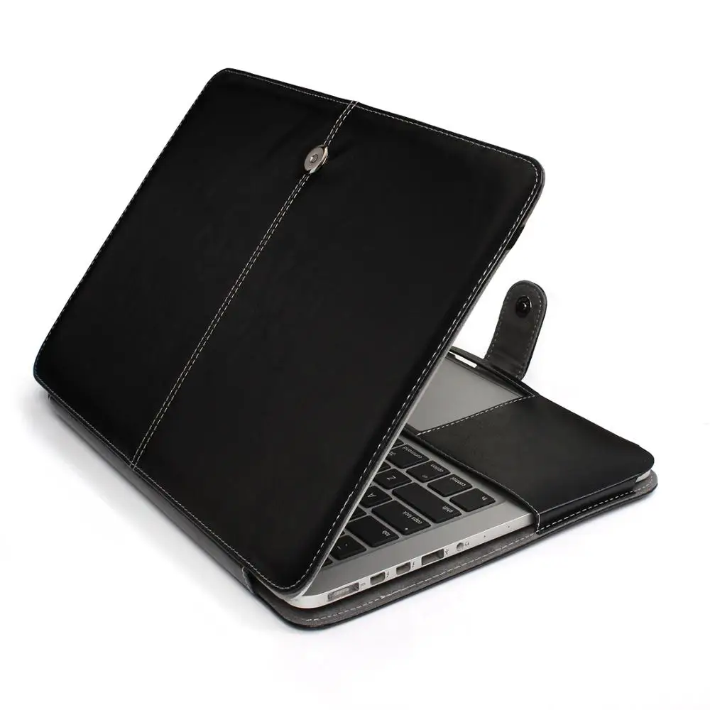 Модный чехол из искусственной кожи для ноутбука Apple Macbook Pro Air Retina 11 12 13 15 дюймов