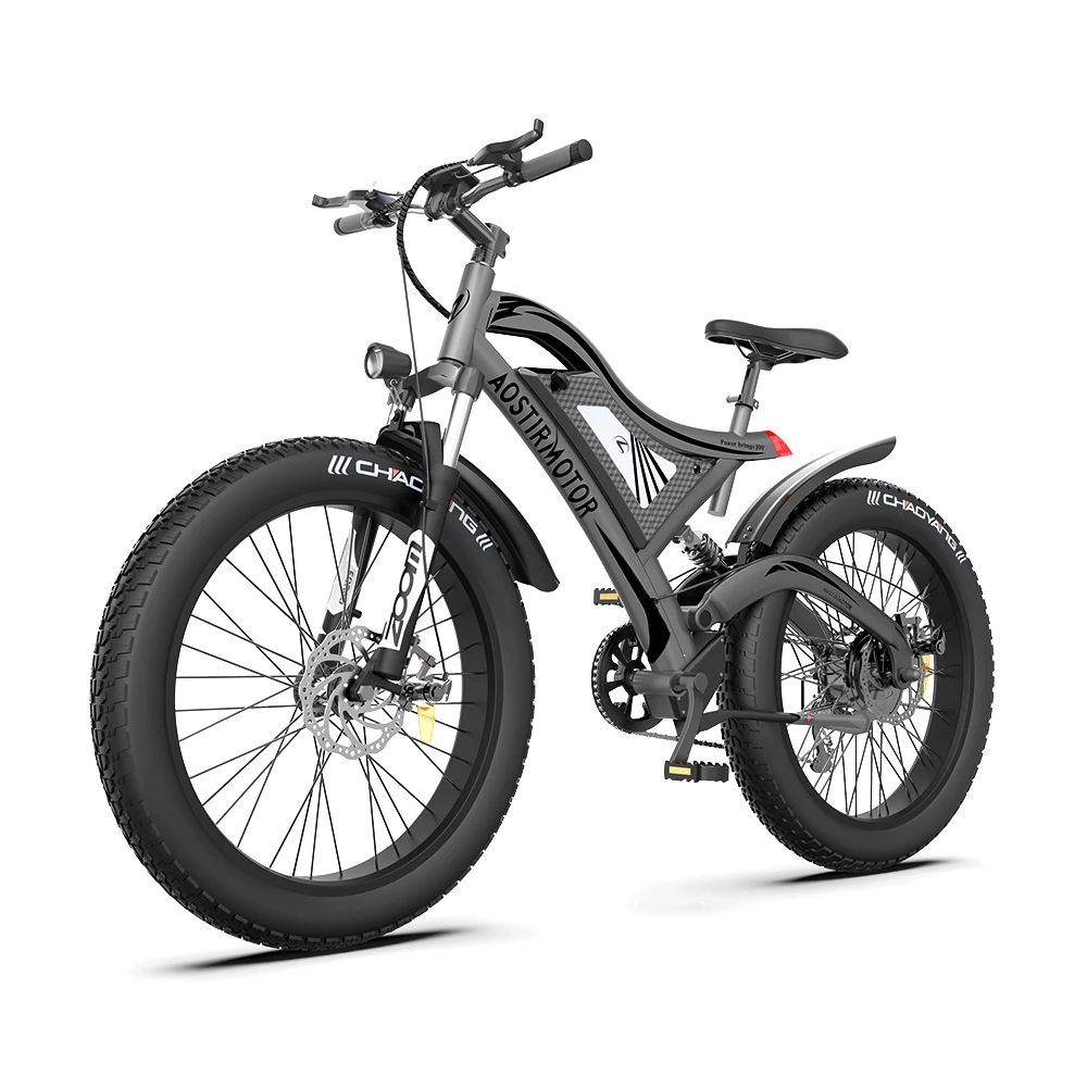 Bestellen AOSTIRMOTOR S18 Elektrische Fahrrad 750W Fett Reifen Al Legierung Schnee Ebike 48V 15Ah Lithium-Batterie Leistungsstarke Bike