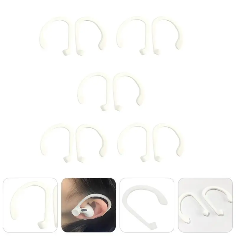 

5 Pairs Anti-Lost Ear Hook Holders Attachment Earphone Earbuds Sleeve Loops