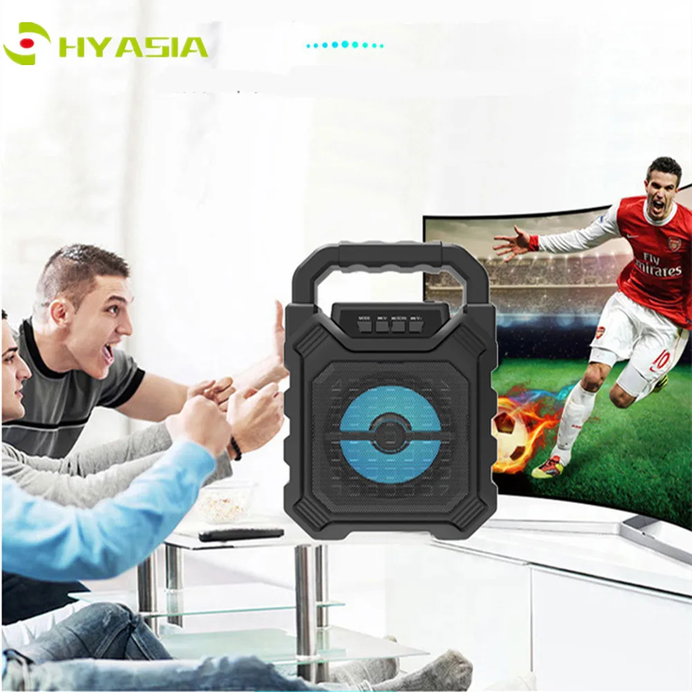 HYASIA Bluetooth динамик беспроводная звуковая система бас стерео с светодиодный