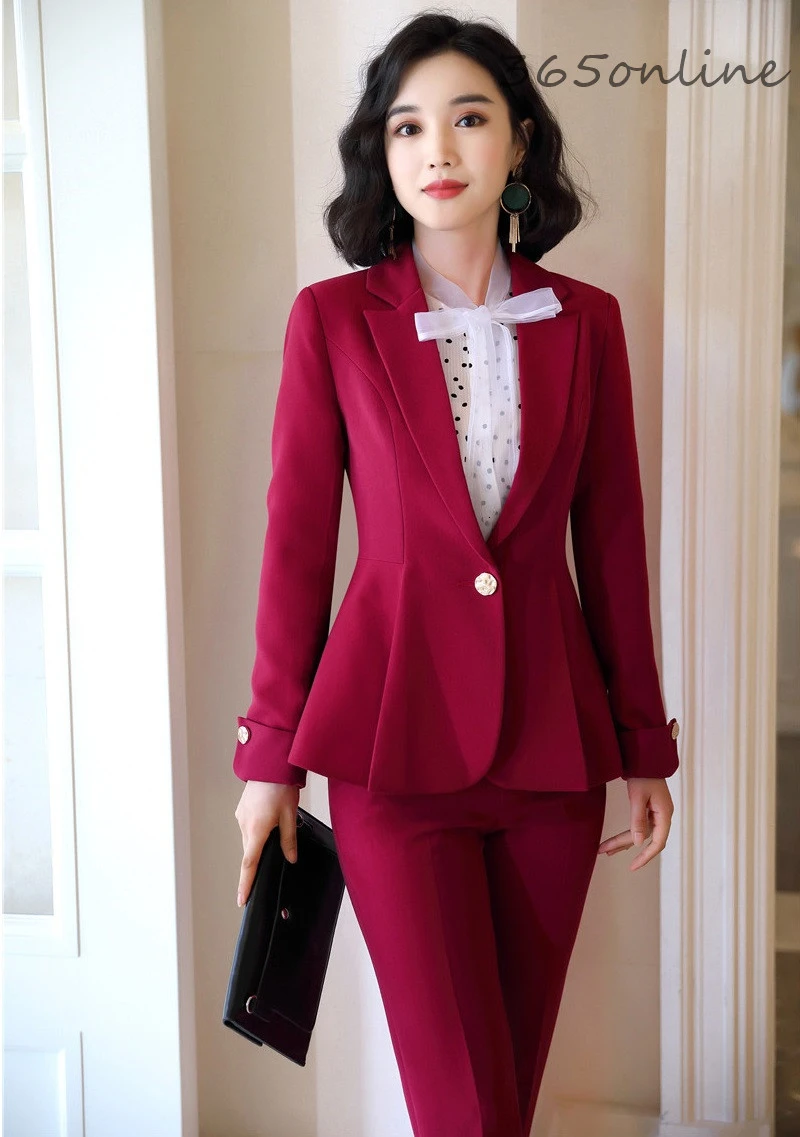 Женский брючный костюм в деловом стиле осенне зимний|Брючные костюмы| |