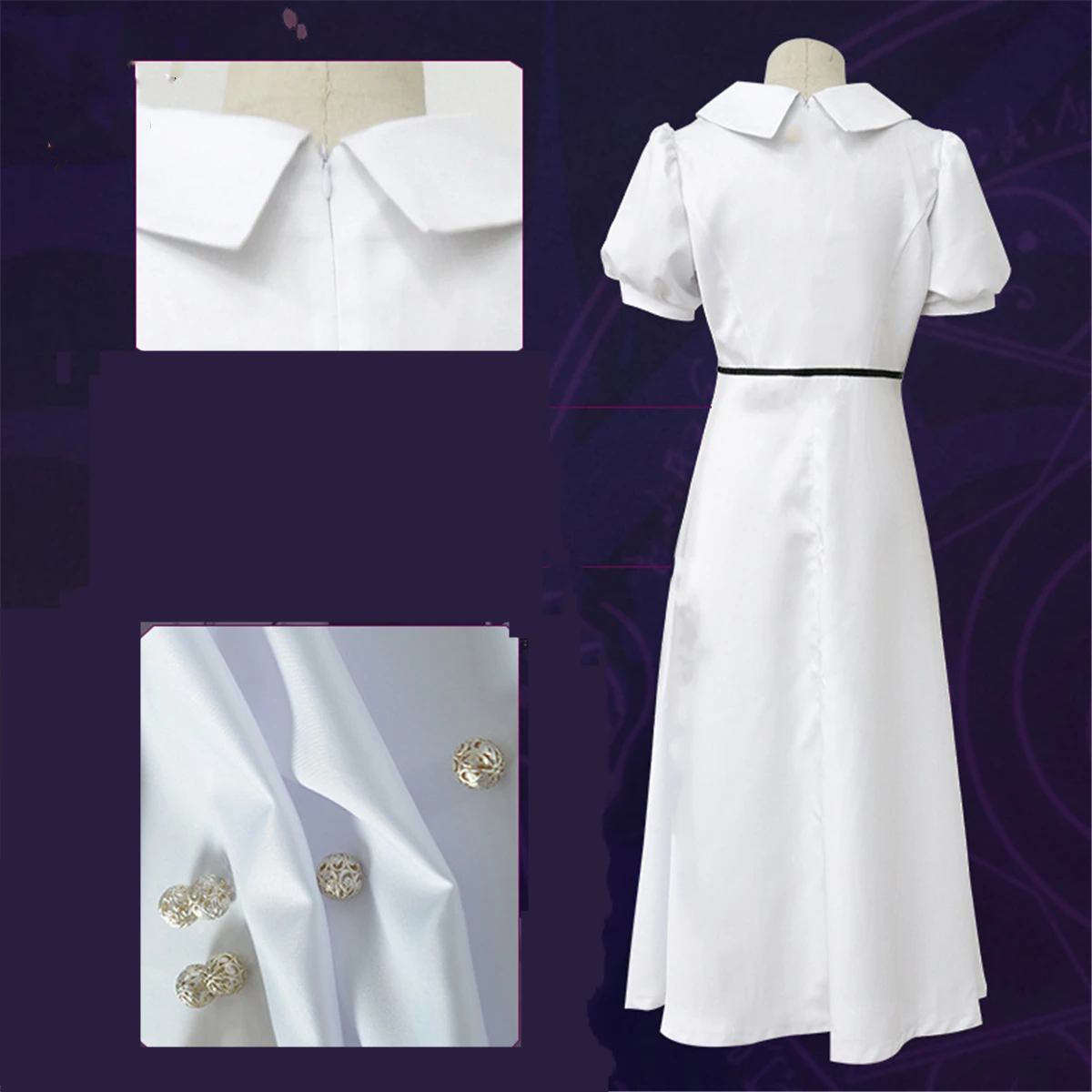 Fate/Stay Night Matou Sakura белое платье карнавальный костюм на Хэллоуин Школьное женское