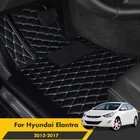 Автомобильные коврики для Hyundai Elantra 2017 2016 2015 2014 2013 2012, интерьерные автозапчасти, аксессуары, коврики, накладки на ножки