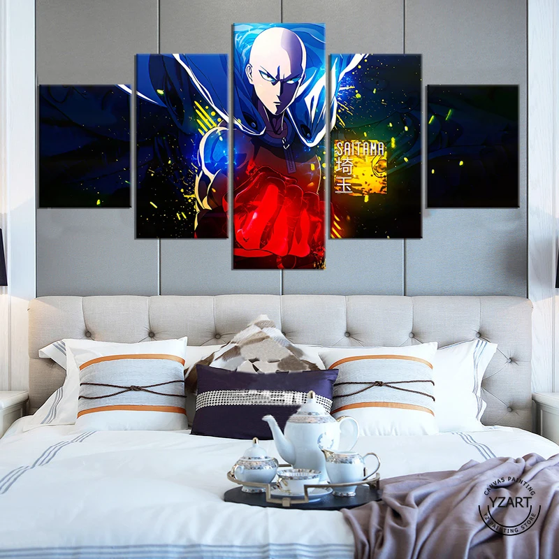 Анимационные обои One Punch Man картина маслом Рождественское украшение настенные