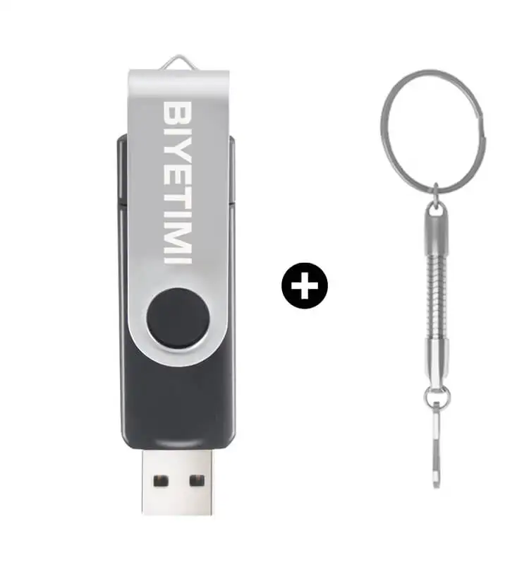 Black with chain Miniseas Многофункциональный USB флэш-накопитель 64 Гб cle usb флеш-накопитель 32 Гб оперативной памяти, 16 Гб встроенной памяти, 8 ГБ 4 ГБ USB 2,0 флеш-накопитель для android/ПК memoria - Цвет: Black with chain