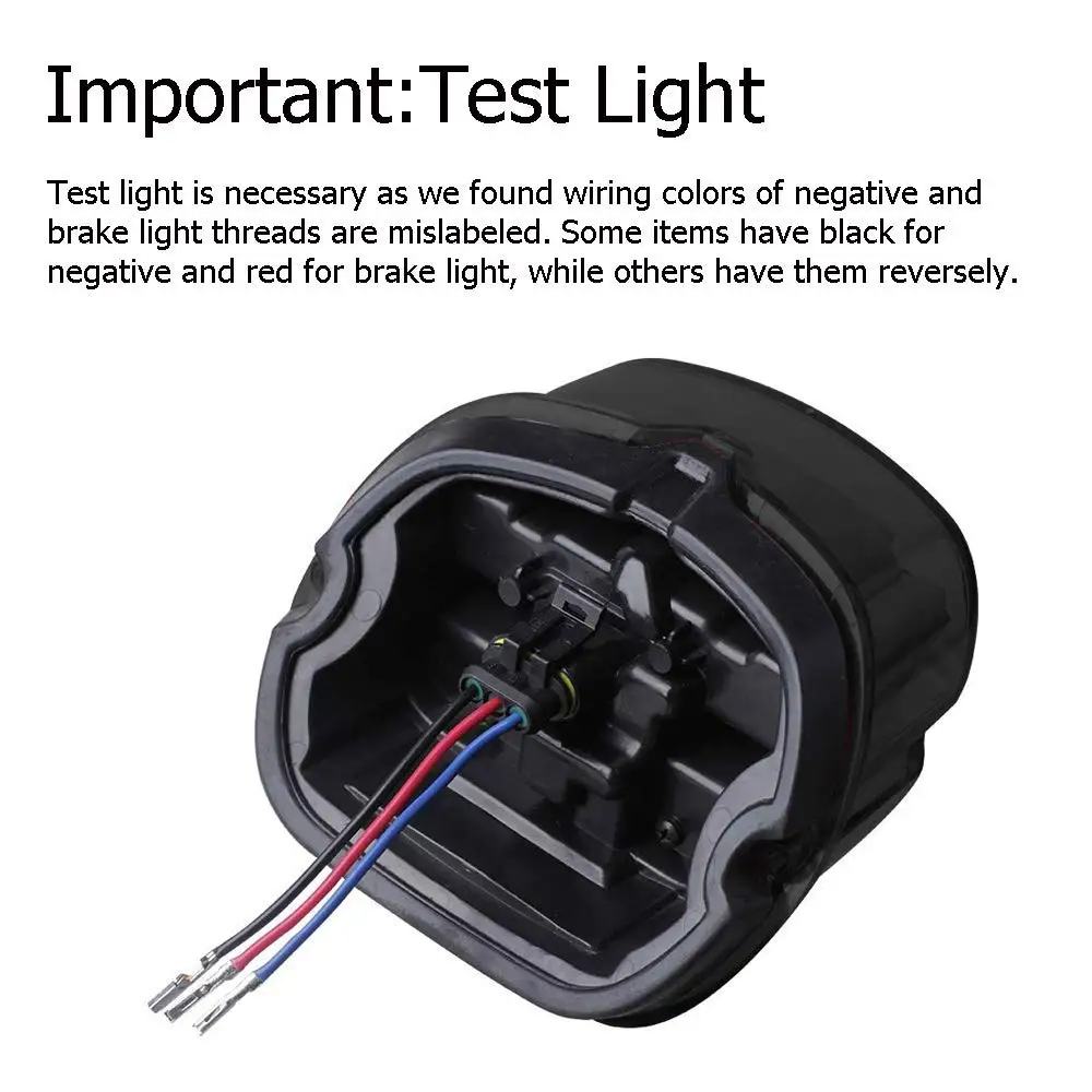 Аксессуары для мотоциклов (черный) Светодиодный светильник мотоцикла задний 12 В