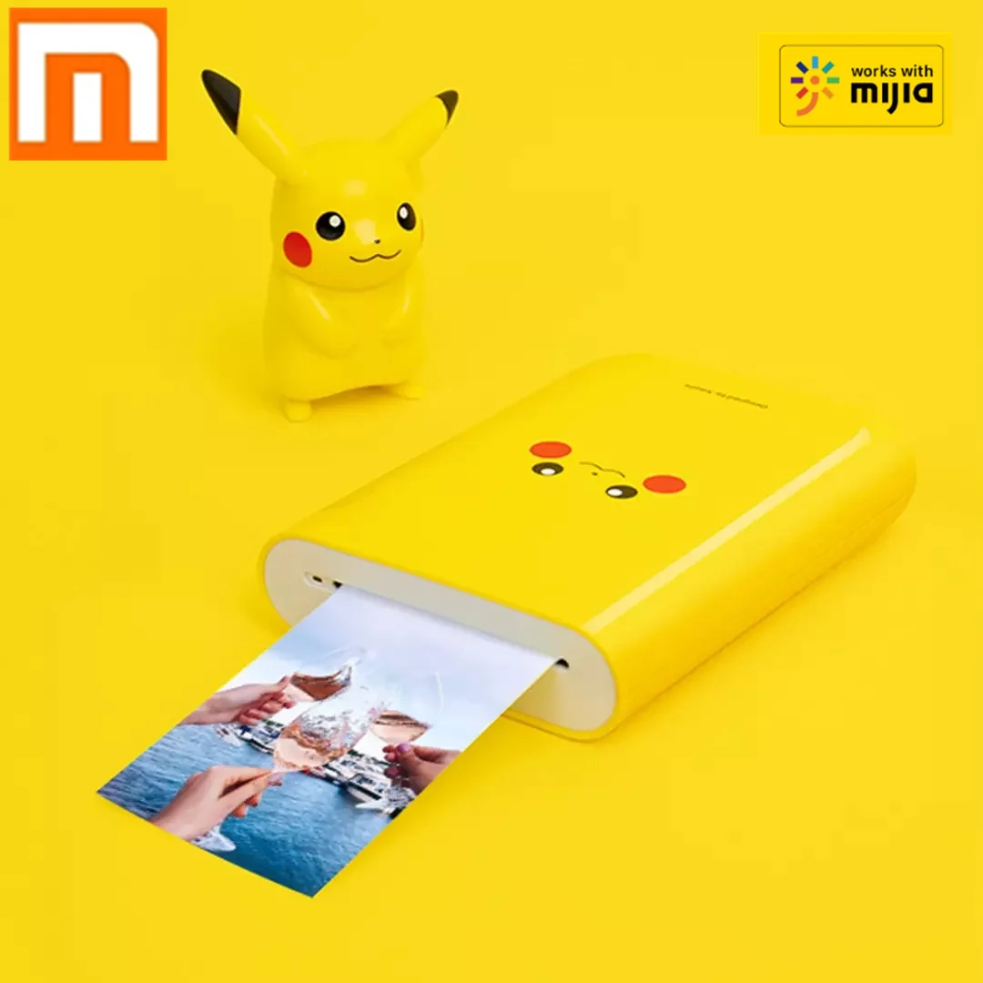 Оригинальный Портативный фотопринтер Xiaomi Mijia AR Printer 300 точек/дюйм ZINK версия Pikachu с