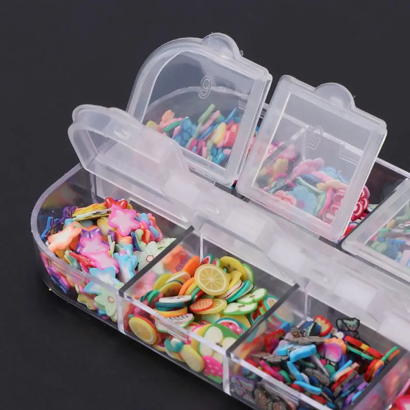 

Slime Slime Beads Box Fruit Slice Sprinkles Slime Filler For Handgum Foam Fluffy Slime Clay Mud DIY Supplies Decoration Toys