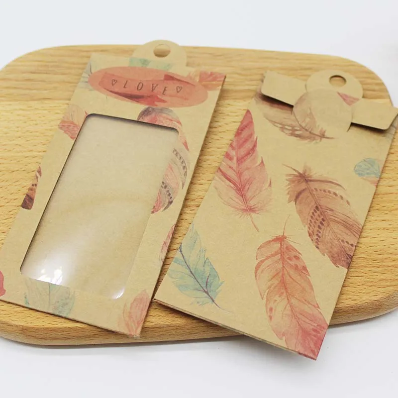 

5/10PC Kraft Candy window hanger Gift Box DIY Thank you marbling flower For you wedding box party suppiles package