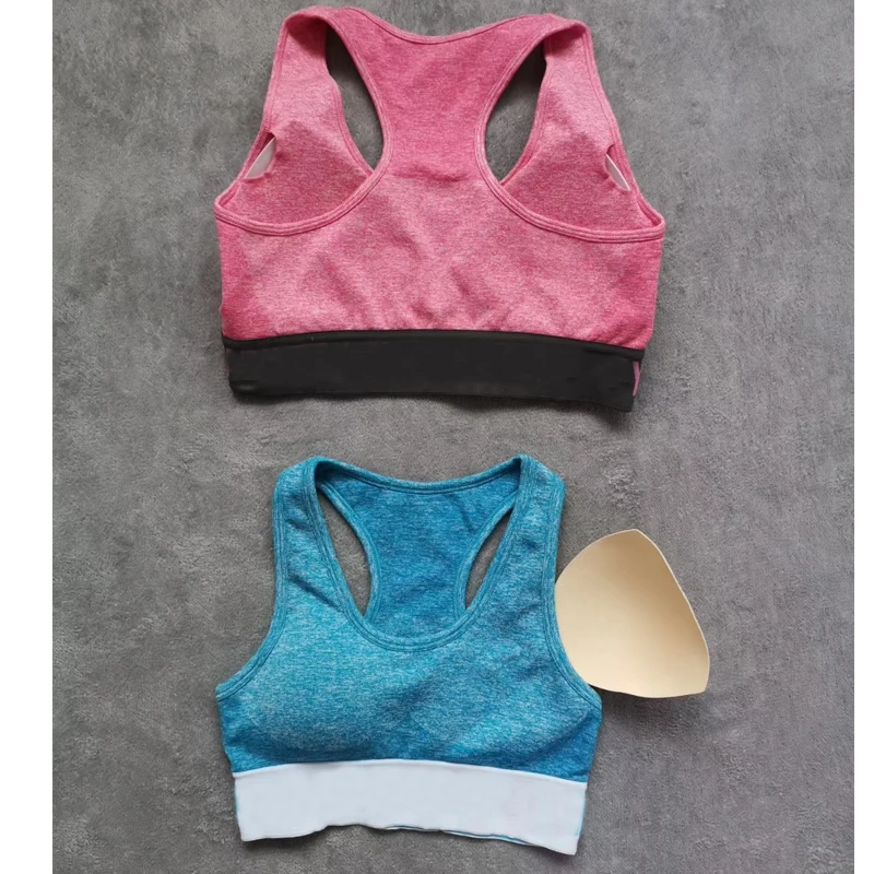 

Women Sports Bra Padded Sports Bra Push Up Sport Bra Top Gym Sexy Girl Patchwork Top Women Fitness Bra
