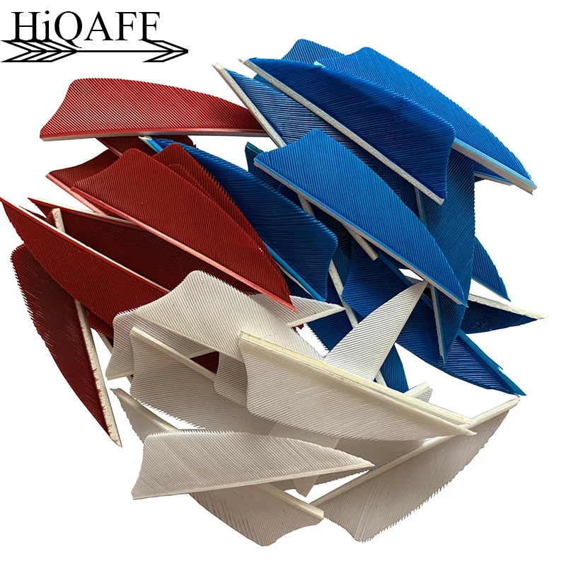 100 шт. Hi-Q стрелы для стрельбы из лука лопасти 2 дюйма перо настоящий индейка режет