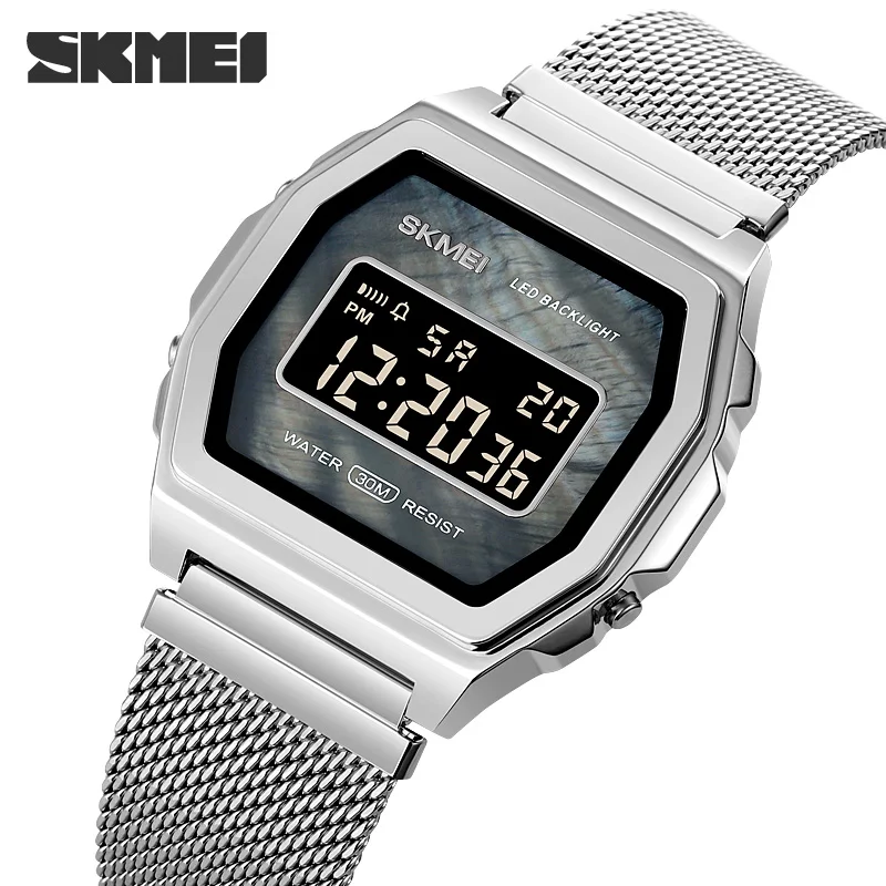 SKMEI Digital movement Male Wristwatch Countdown Calendar Alarm LED Display Men Electronic Clock Relojes Para hombre Montre | Наручные