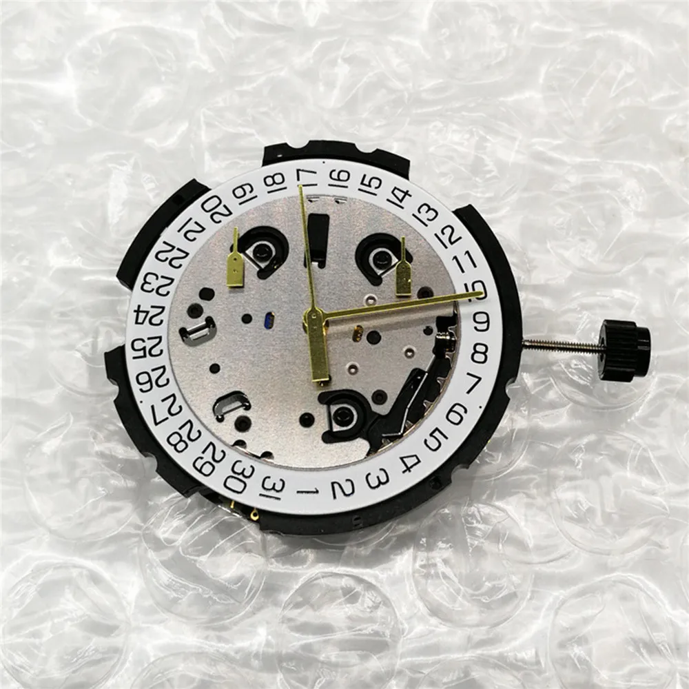 

Genuine ETA G10.211 G10212 Quartz Watch Movement with Adjusting Stem & Battery 6 Pin Date at 4’Watch Repair Parts