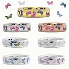CHUHAN 7 видов стилей романтический стиль модная женская обувь открытого типа; Красочная бабочка кольцо драгоценный камень белый очаровательное кольцо предложение