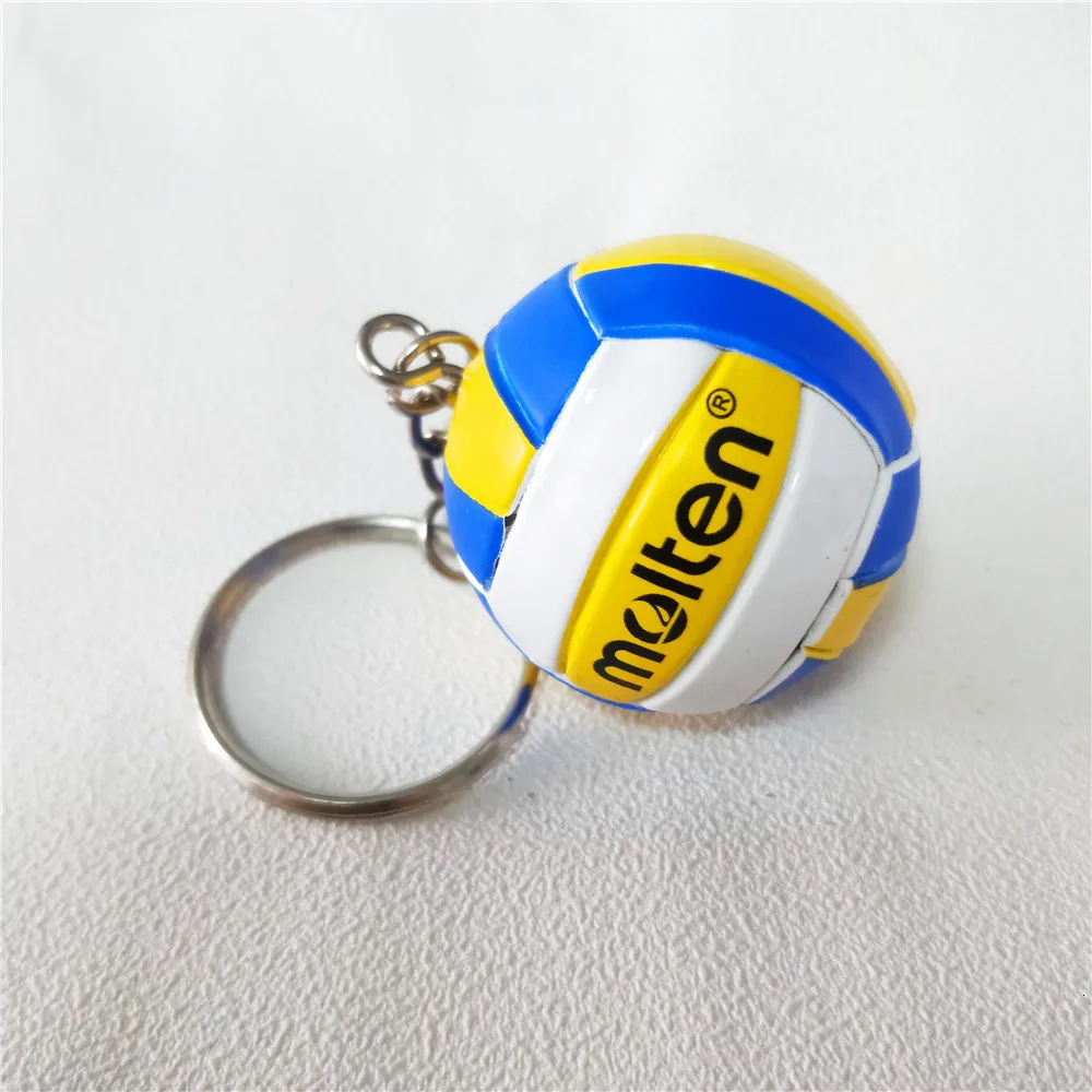 V200w Volleyball Keychain Sport Key Chain Car Bag Ball Volleyball Key Ring Holder Volleyball Gifts For Players Keyring Keychains - Цвет: 14