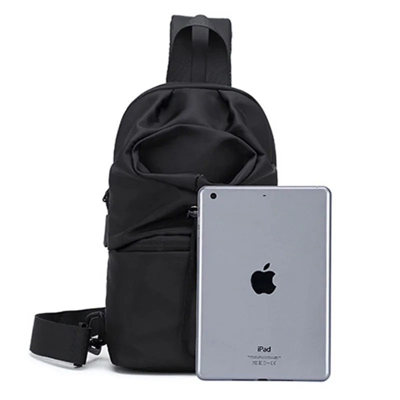 Нагрудная сумка NIUCUNZH для мужчин нейлоновая мужская на плечо подходит Ipad 7 9 дюйма