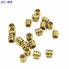 Чайка 100 шт. 2,545 мм металлический сырье медные бусины-разделители 3 мм отверстием гибкие бусинки трубки бусины Комплектующие для самостоятельной сборки для изготовления ювелирных изделий