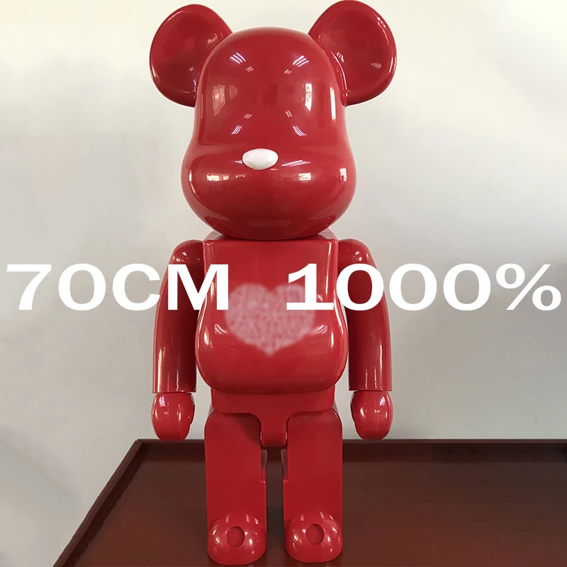 

Bearbricklys Kaw 70cm 1000% Bear&bricklys Toy Panda Blocks Bear Toy Movable Joints PVC Model DIY Anime Toy Kids Toys Gifts