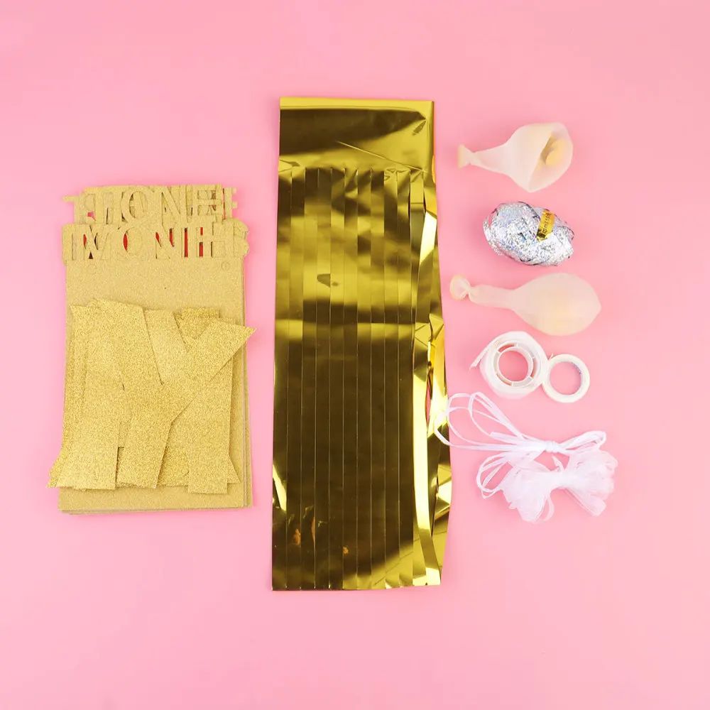 

1 Set Sequined Latex Balloon Banners Kit Birthday Balloons Pull Flag Set Balloons Letter Bunting Ornaments Photo Wall Arrangemen