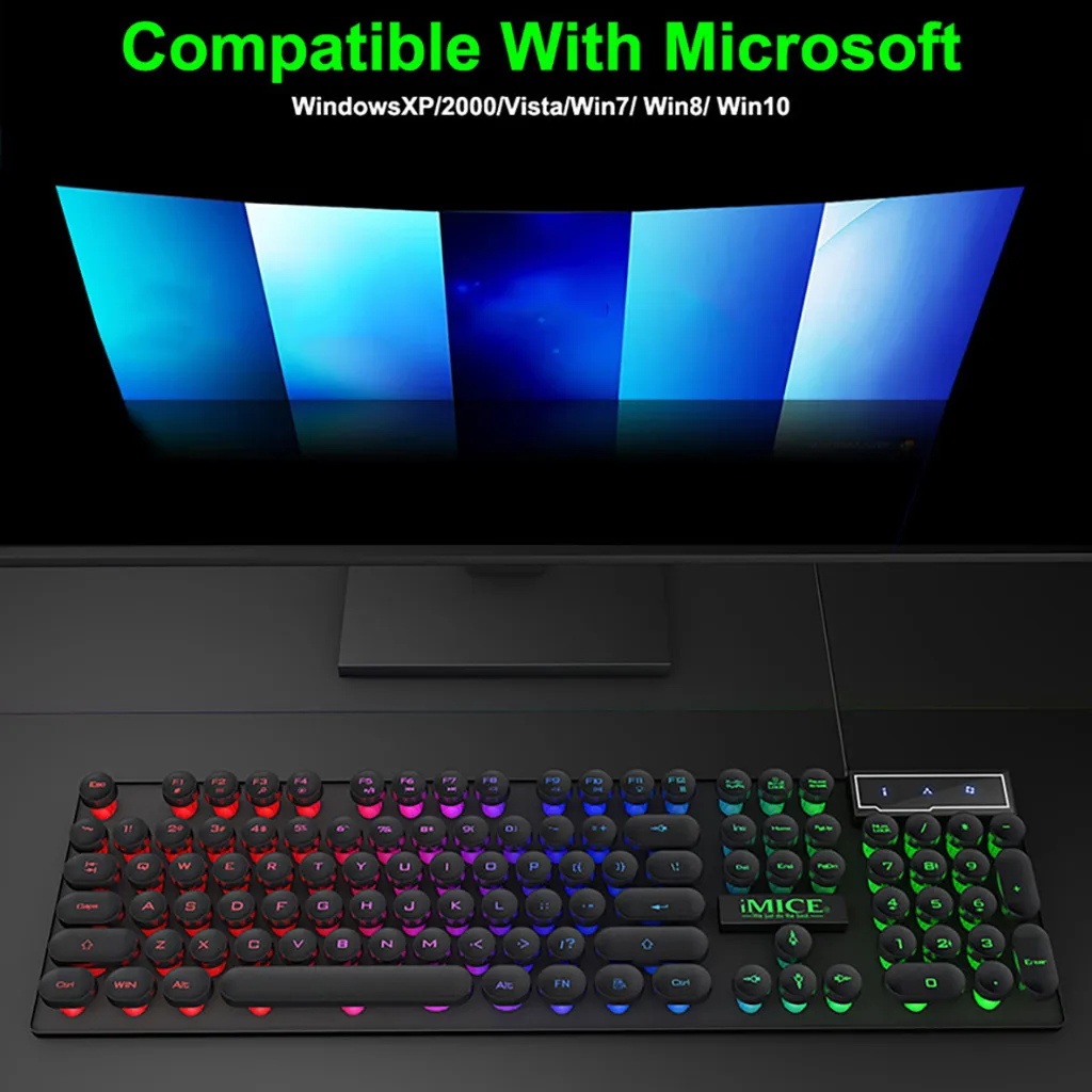 Механическая Клавиатура для Imice Ak 800 игровая с подсветкой Rgb Gamer ПК ноутбука Keycaps
