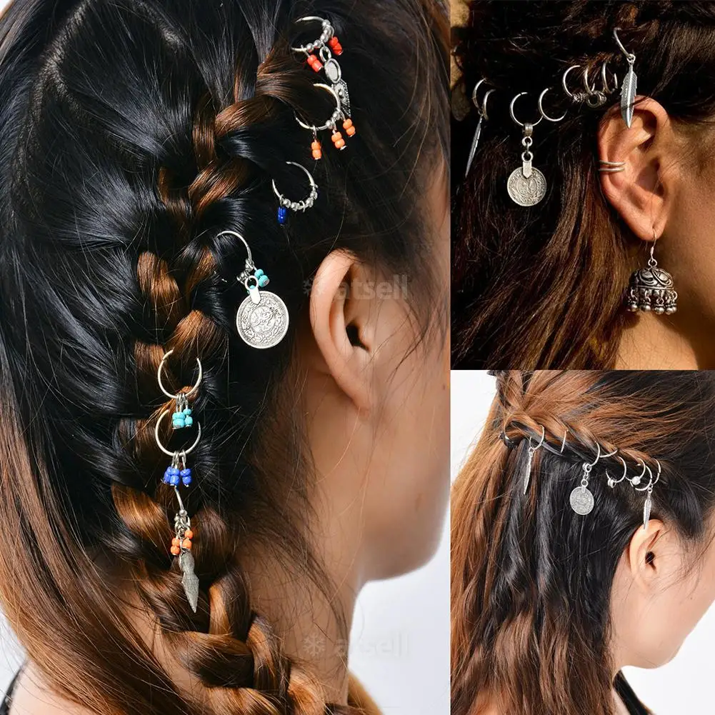 7/8 шт./набор Модные Красочные заколки для волос в стиле бохо очаровательные глифы