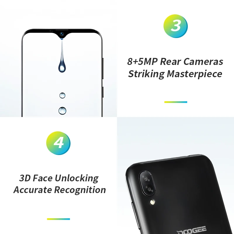 Doogee X90 6 1 &quot ВЫСОКАЯ ЧЁТКОСТЬ в виде капли воды Экран ГБ Оперативная память 16 Гб