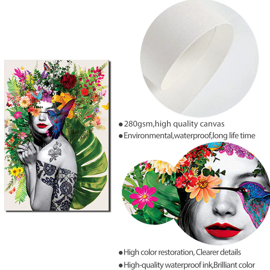 Модный цветочный плакат фотография Φ картины для гостиной современные