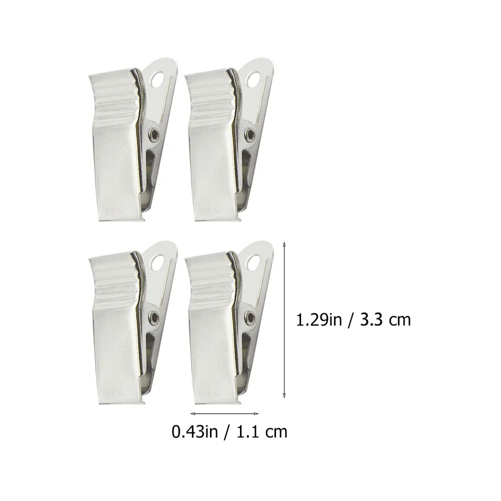 

100pcs ID Holder Badge Clips Creative Metal Clasp Clips ID Badge Holders