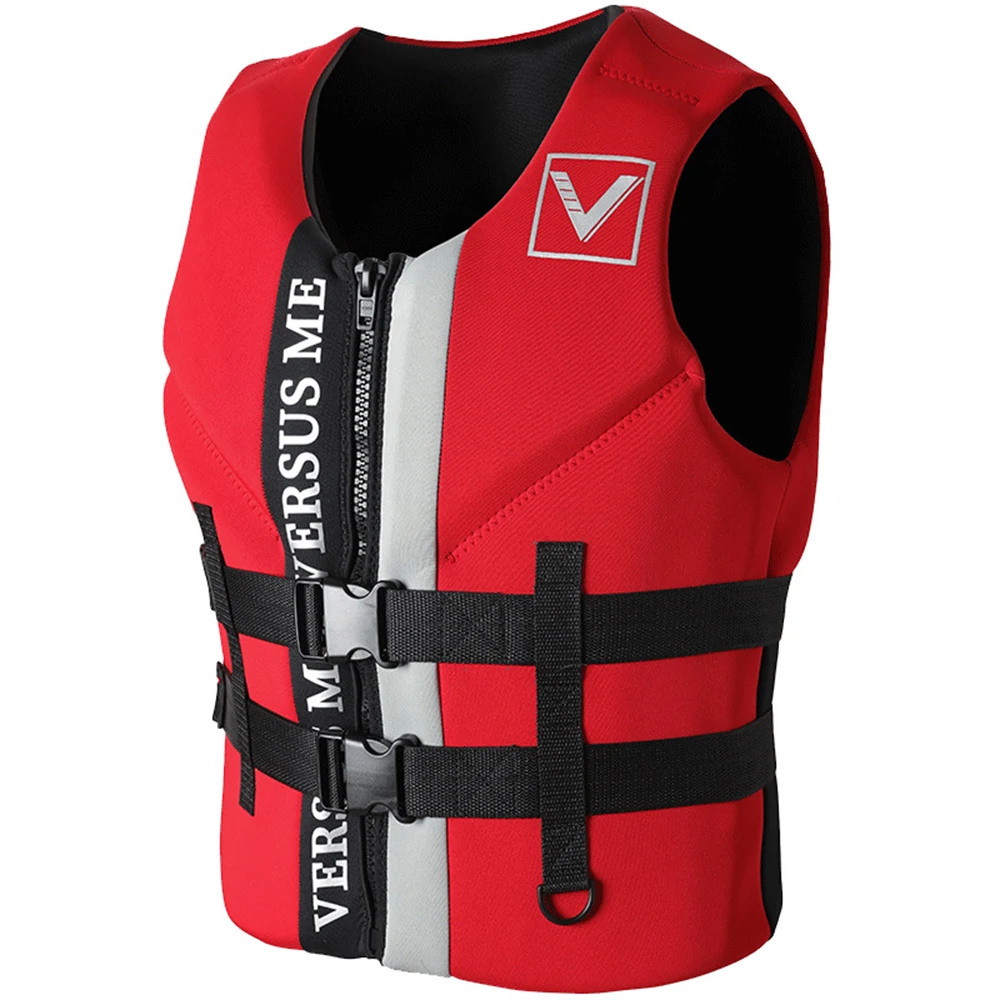 

New Adult Life Jacket Neoprene Buoyancy Vest Vest Swimming Boating Surfing Survival Rafting Motorboat Water Sports Safety Vest