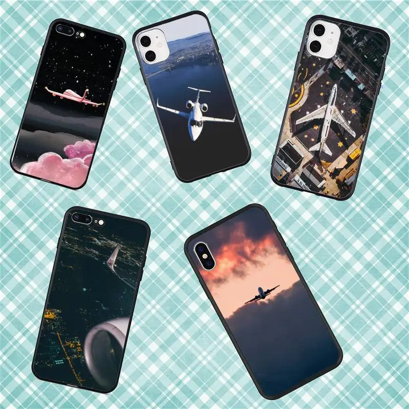 

Aircraft Fly Travel Cloud Airplane Phone Case For Iphone 11 12 13 Pro Max 6s 7 8 Plus X Xr Xs Max Se 2020 12 13 Mini Case Cover