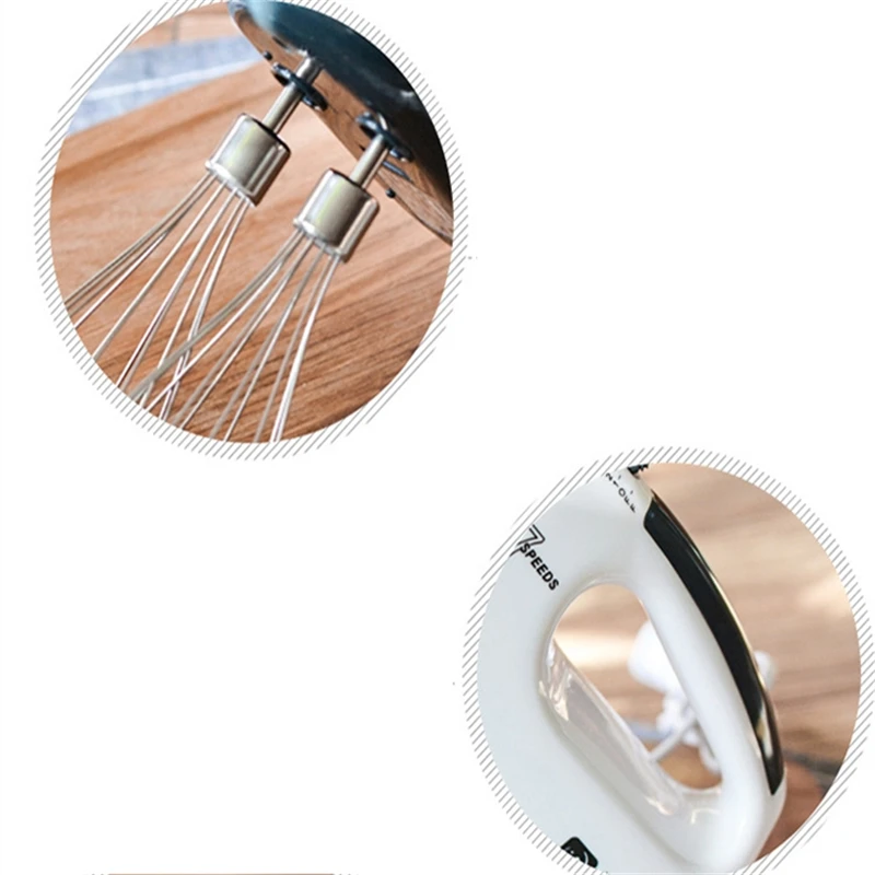 7 скоростной Многофункциональный Ручной Миксер ручной миксер Кухонный комбайн