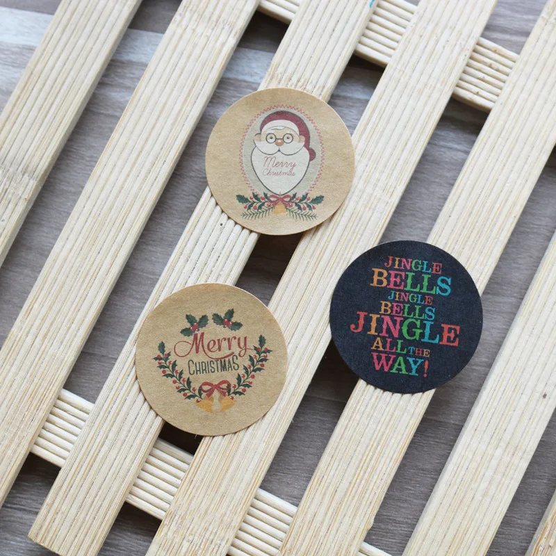 120 шт Рождественские Элементы самоклеющиеся DIY наклейки Подарочные