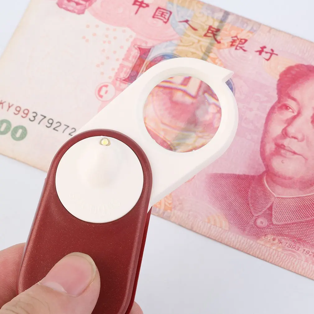 Коричневый вращающийся с карманом для ключей Новейший складной светодиодный