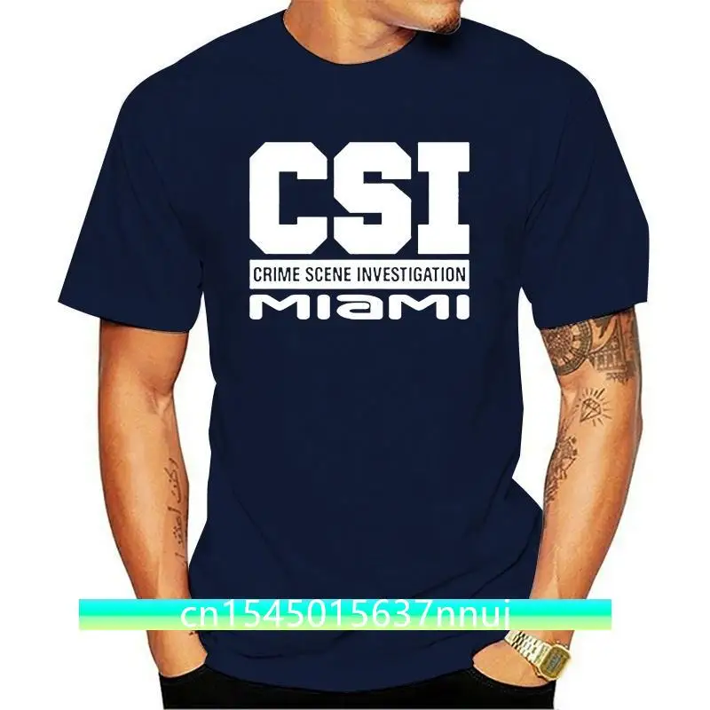 

2019 Summer Fashion Creative Graphic T Shirt 100% Cotton CSI MIAMI SHIRT MODT SHIRT