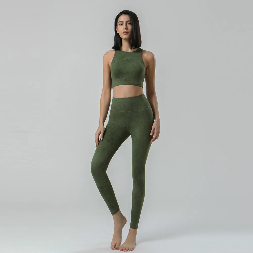 Леггинсы женские спортивные с высокой талией и галстуком | Спорт развлечения