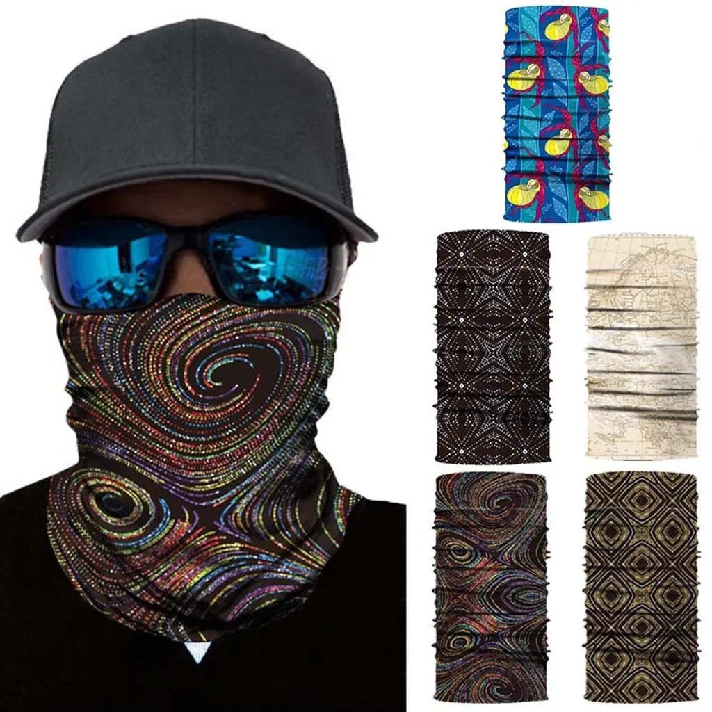 Печать Бандана 3D Открытый Пешие прогулки шарф череп шеи гетры банданы Спорт