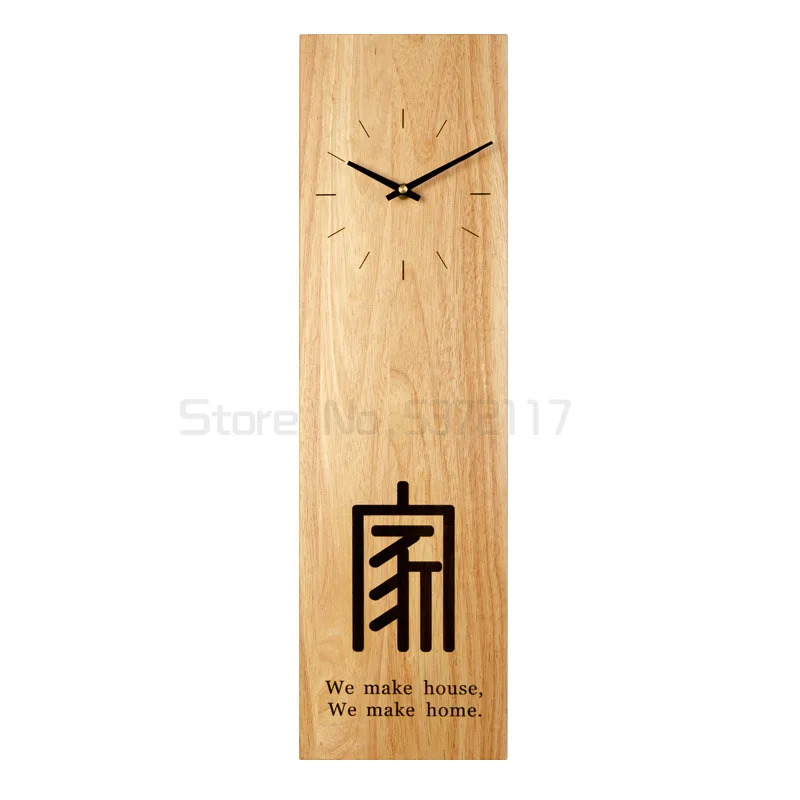 

Simple Rectangular Wall Clock Modern Design Wall Clock Home Decoration Wooden Wall Hanging Ornaments Home Decoration