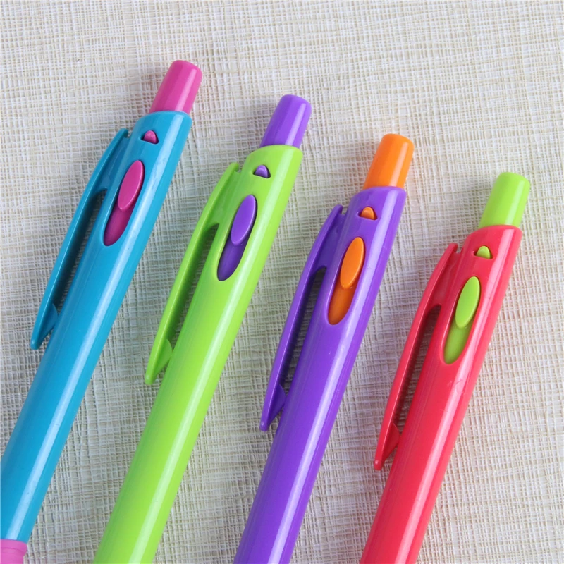 4 Pcs Easy Writing 0.7mm Ballpoint Pen Pack Blue Color Pens Free Signature Stationery School Supplies Material Escolar FB053 |