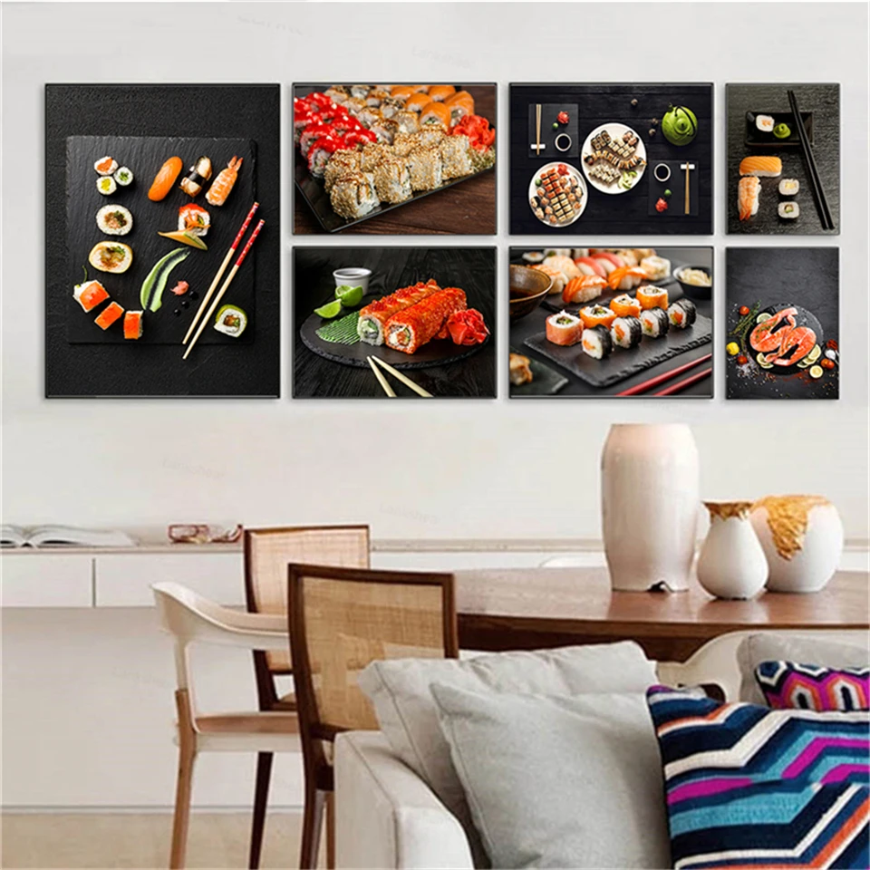 Картина на холсте с лососевой колышкой Dorado свежие РЫБЫ МОРСКИЕ ягодицы Печать и