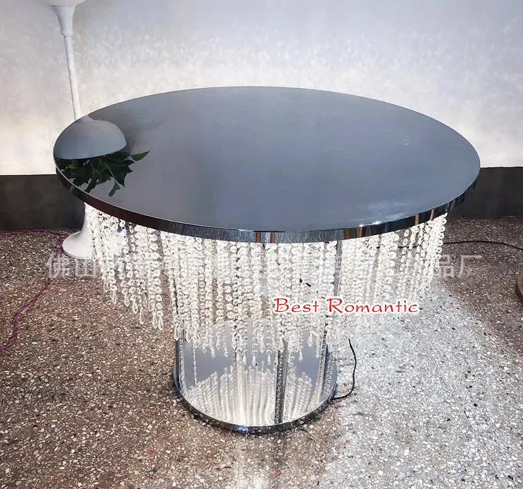 

Crystal cake table wedding decoration table champagne table 70cm high iron table