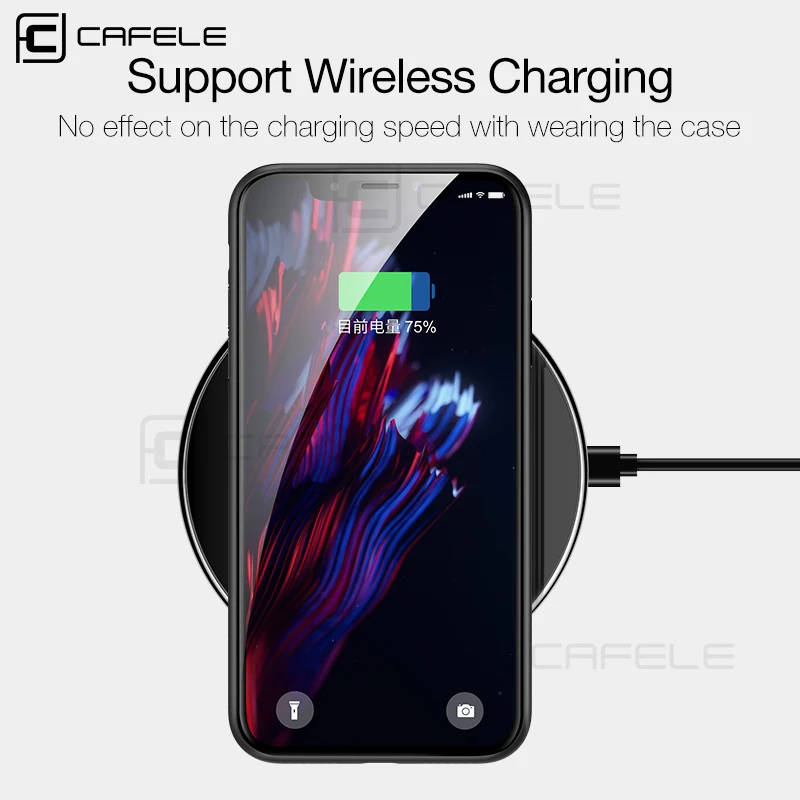 Чехол Cafele для телефона iPhone X 0 4 мм Ультратонкий матовый жесткий ПП чехол 10