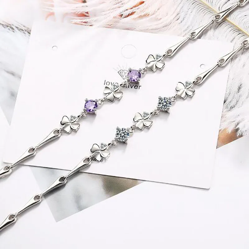 Горячая распродажа! 925 пробы серебро хит класса люкс с крошечным цветочным белый