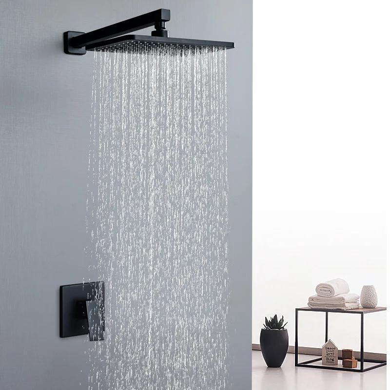 Душевая лейка с большой панелью Дождь латунный смеситель настенный и Потолочный