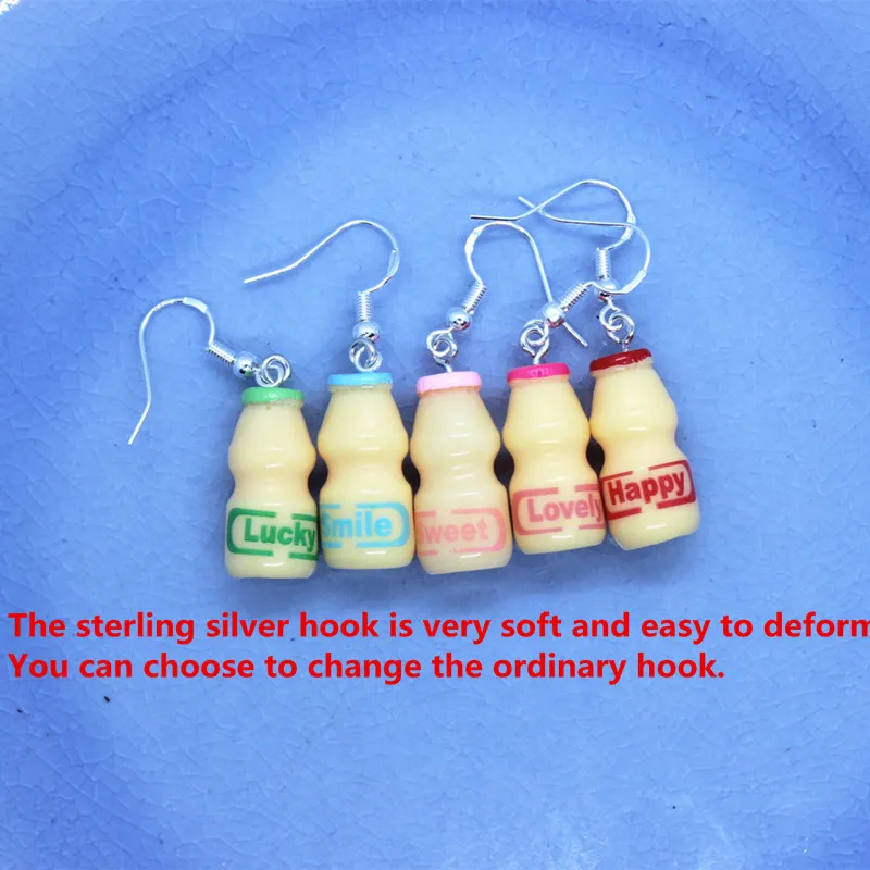 925 серебряные забавные флаконы для йогурта счастливые милые гипоаллергенные