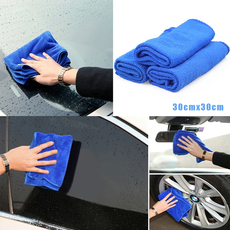 

1/5/10 PCS Microfiber Car Cleaning Towel Automobile Motorcycle Washing Glass Household Cleaning Small Towel