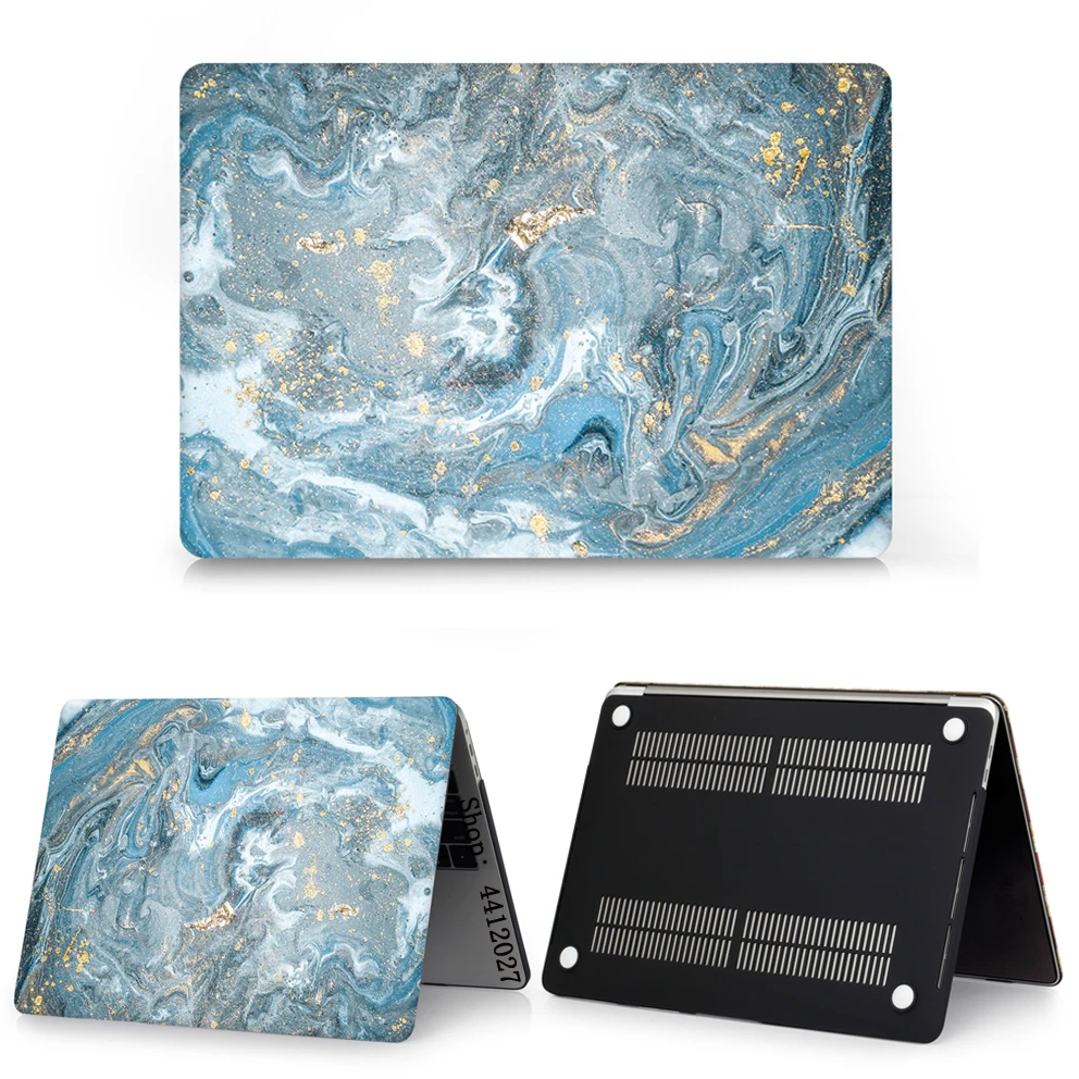 Чехол для ноутбука Macbook Air Pro 13 15 с сенсорной панелью защитный мраморный чехол MacBook