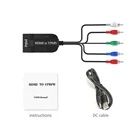 1080P hdmi-rgb компонент 5 RCA YPbPr видео и RL аудио адаптер преобразователь скалер