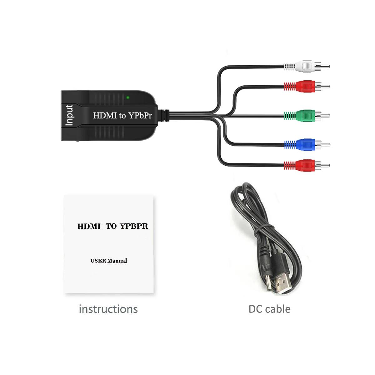HDMI для масштабирования конвертер YPbPr к 5RCA RGB видеосигнала с компонентное видео